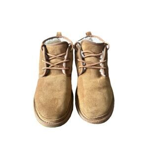 Ugg Neumel Leather And Wool Chukka Boots, Size 10. Cabin Core